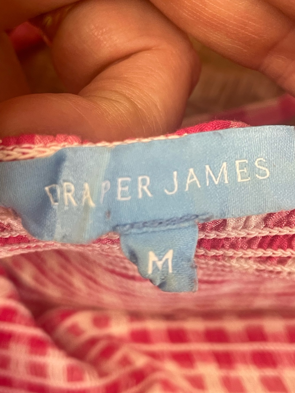 Draper James Pink Gingham Smocked Midi Sundress Medium Cottagecore - Picture 9 of 10